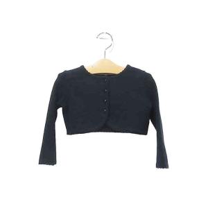 【中古】MAM et MOI  マムエモア 子供服 キッズ トップス カーディガン ネイビー お受験...
