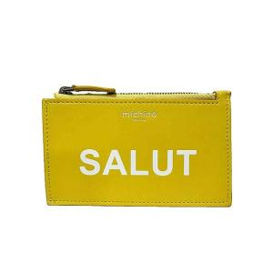 【中古】michino ミチノ 小物 カードケース イエロー  小銭入れ レディース