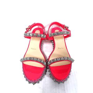 【未使用】【新古品】Christian Louboutin クリスチャン ルブタン 靴 サンダル ピラリヤド パテント スタッズ 2020年