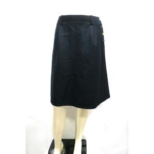 売れ筋】 新品未使用 マッキントッシュ ひざ丈 スカート カシミヤ 黒