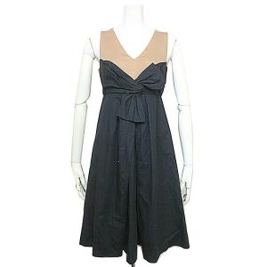 美品 YOKO CHAN ヨーコチャン Hラインパール ドレス ワンピース