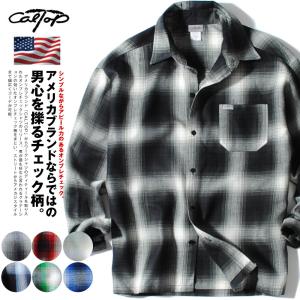 Cal Top CALTOP カルトップ オンブレチェックシャツ 半袖
