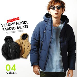【冬物セール!!】ダウンジャケット タイプ メンズ  防風ストレッチ ボリュームフード 中綿ジャケット メンズ 防寒 冬用 冬服 オシャレ ストリート cou