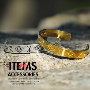 ネイティブ バングル ブラス インディアンジュエリー 真鍮ブレスレット / revo. レヴォ メンズ ユニセックス シルバー ゴールド アクセサリー  ブレスレット ss