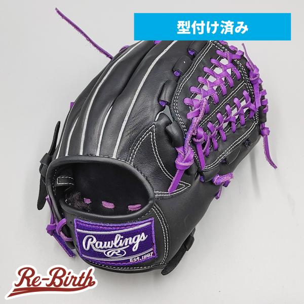 【新品】 ローリングス 少年軟式グローブ / オールラウンド用 型付け済み (ライトパープル / c...