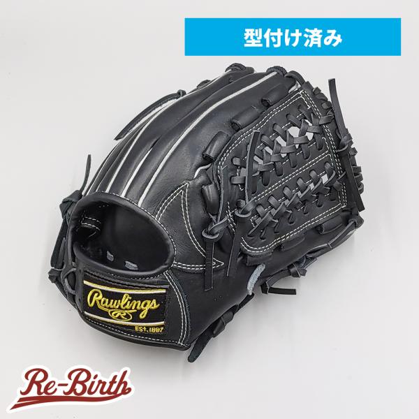 【新品】 ローリングス 軟式グローブ / オールラウンド用 型付け済み (ブラック / colore...