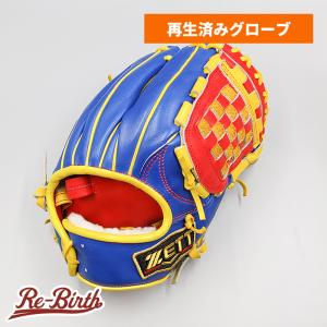 【クリーニング済み 】 ゼット 軟式グローブ / 内野手用 型付け済み (ZETT グラブ)[WE836]