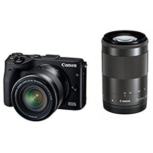 Canon ミラーレス一眼カメラ EOS M3 ダブルズームキット(ブラック) EF-M18-(中古...