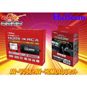 【取寄商品】BullconマジコネAV-V05T+AV-HDM01DCトヨタ純正ディスプレイオーディオ用VTRハーネス(オートタイプ)+HDMI変換ユニットセット