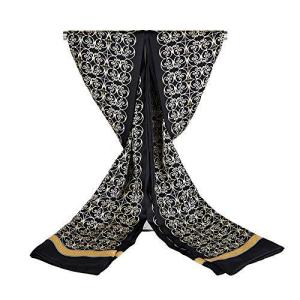 SIXIULIYU 100％シルクサテンロングスカーフ用男性26×160センチクラシックプリントパターンビジネスマンスカーフ紳士スカーフ