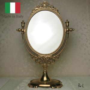 アンティーク　イタリア製 真鍮 スタンドミラー 楽天市場】イタリア製 真鍮 スタンドミラークラシック アンティーク