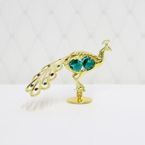 送料無料】【おまけ付】見返り 孔雀 置物 1 誕生日プレゼント 男性