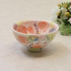 工房ゆずりは ディナー皿 色彩花 瀬戸焼 花柄 女性だけの工房 手描き