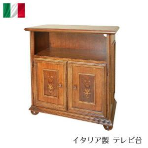 イタリア製 象嵌 コーナー用テレビ台 クラシック アンティーク テレビ