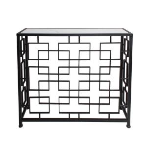 天板大理石 半円コンソールアイアン コンソール テーブル サイド