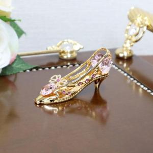 〜SWAROVSKI スワロフスキー 置物 馬車〜 スワロフスキー オブジェ 馬車 オーナメント ミラー ゴールド 鏡