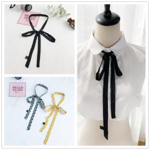 リボンタイ バックリボン シフォンリボン 無地 水玉 ドット ストライプ 花 フラワー 鳥 シンプル ヘアアレンジ 細リボン 子供 キッズ コスプレ コスチューム