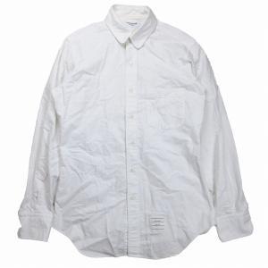 トムブラウン THOM BROWNE ワイシャツ ラウンドカラー オックスフォードシャツ 白 ホワイト サイズ2