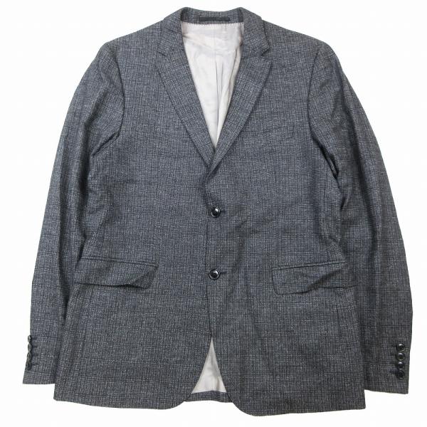 ヒューゴボス HUGO BOSS Ermenegildo Zegna チェック テーラード ジャケッ...