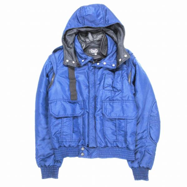D＆G ドルチェ&amp;ガッバーナ Dolce&amp;Gabbana 4way 中綿 ジャケット ベスト ブルゾ...
