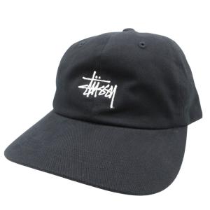 STUSSY ステューシー キャップ SP19 STOCK LOW PRO CAP BLACK ストック ローキャップ 6パネル 帽子 バックストラップ ブラック 【中古】