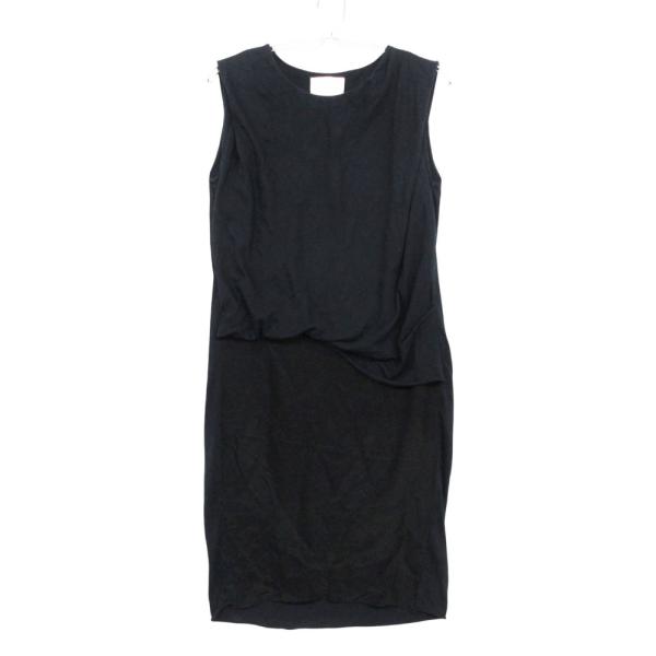3.1 Phillip Lim 3.1フィリップリム ワンピース ノースリーブ 切り替え 異素材 ネ...