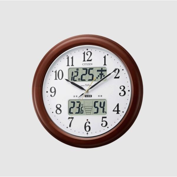 CITIZEN 環境目安表示付き 電波掛時計 4FY620-006