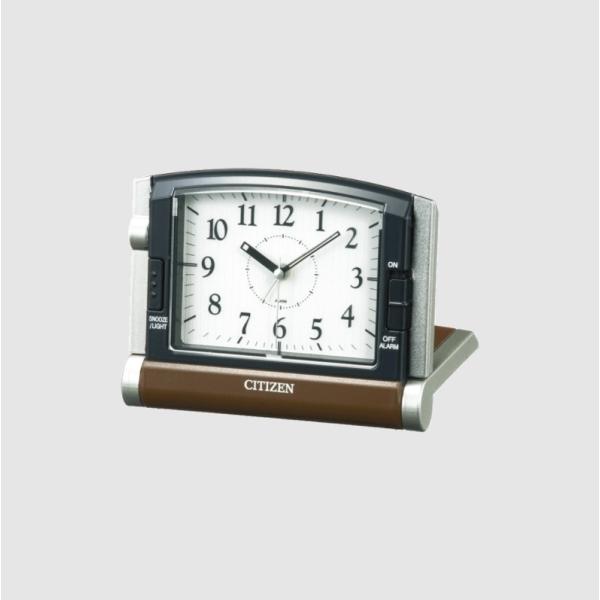 CITIZEN トラベラータイプ 懐中電灯付 目覚まし時計 4GE963-006