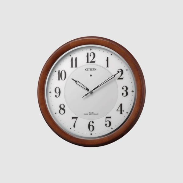 CITIZEN 木枠 電波ソ−ラー 掛時計  4MY852-006