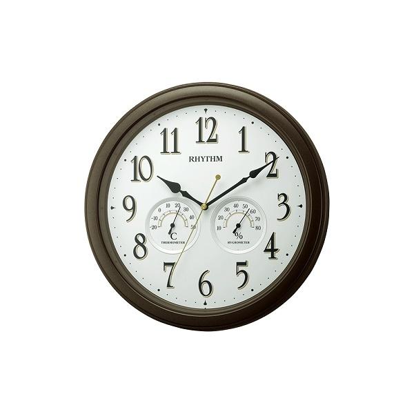 RHYTHM(リズム) オルロージュインフォートM37 温湿度計付 掛時計 8MGA37SR06