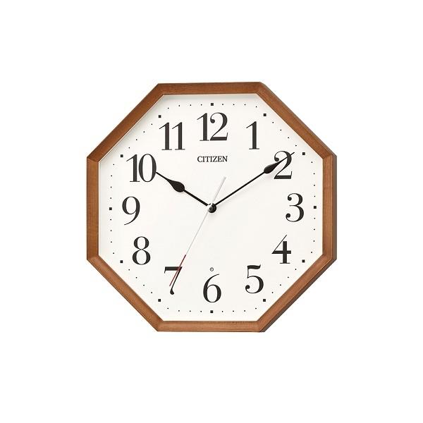 CITIZEN スタンダード 木枠 電波掛時計 8MY531-006