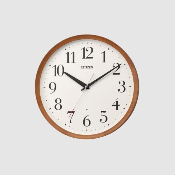 CITIZEN スタンダード 木枠 電波掛時計 8MY535-006