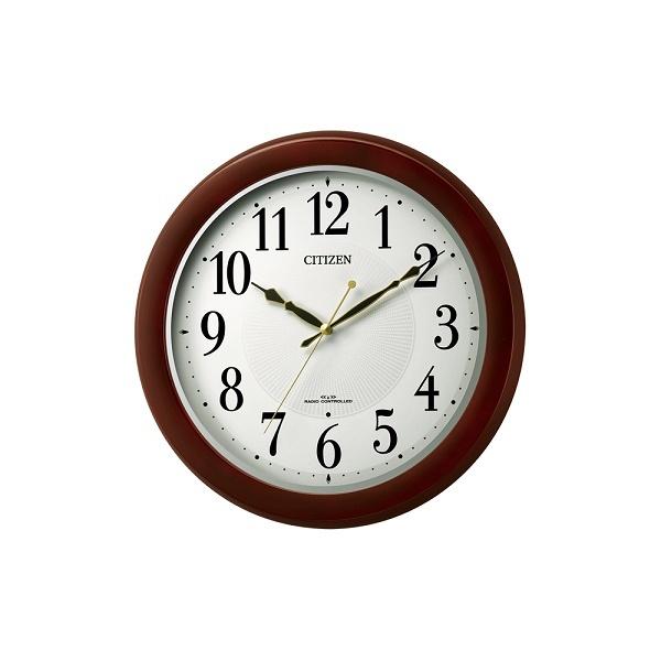CITIZEN スタンダード 木枠 電波掛時計 8MYA37-006