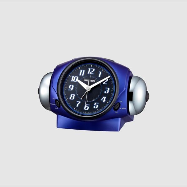 RHYTHM(リズム) タフバトラー646 大音量目覚まし時計 ブルー 青 8RA646SR04