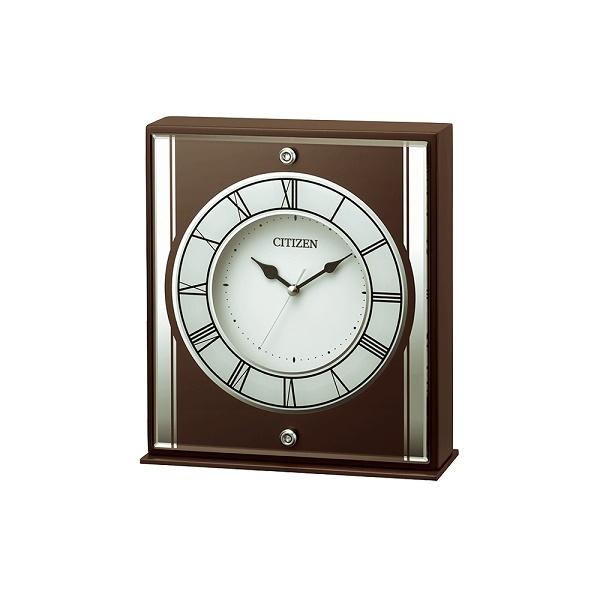 CITIZEN(シチズン) スタンダード 木枠 クリスタル使用留め飾り付き 置時計 8RG622-0...