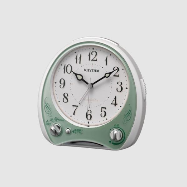 RHYTHM(リズム) アリアカンタービレN 目覚まし時計 グリーン 8RM400SR05
