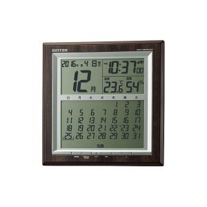 RHYTHM(リズム) デジタルカレンダー フィットウェーブD178  温湿度表示 電波デジタル時計 8RZ178SR23｜re-net