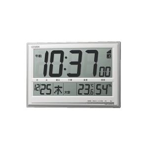 CITIZEN(シチズン) デジタル電波時計 温度・湿度/カレンダー表示機能付き 掛置兼用 8RZ199-019｜re-net