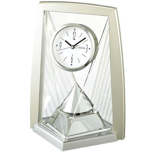 SEIKO プラスチック枠 回転飾り付き クォーツ 置時計 BY423S
