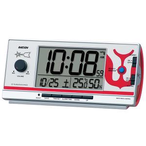 SEIKO ウルトラマン 目覚まし時計 デジタル 電波時計 大音量 CQ165S｜re-net