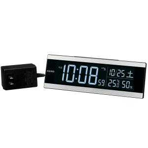 SEIKO セイコー C3 series カラーLED表示 電波 デジタル置時計 交流式 温湿度／カレンダー表示 DL306S｜re-net