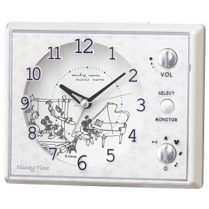 SEIKO ミッキー＆フレンズ 目覚まし時計 メロディアラーム FD478W｜re-net