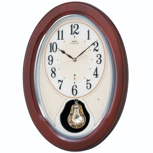 SEIKO EMBLEM セイコーエムブレム 木枠 電波掛け時計 HS445B｜re-net