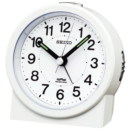 SEIKO スタンダード アナログ 目覚まし時計 電波クロック KR325W