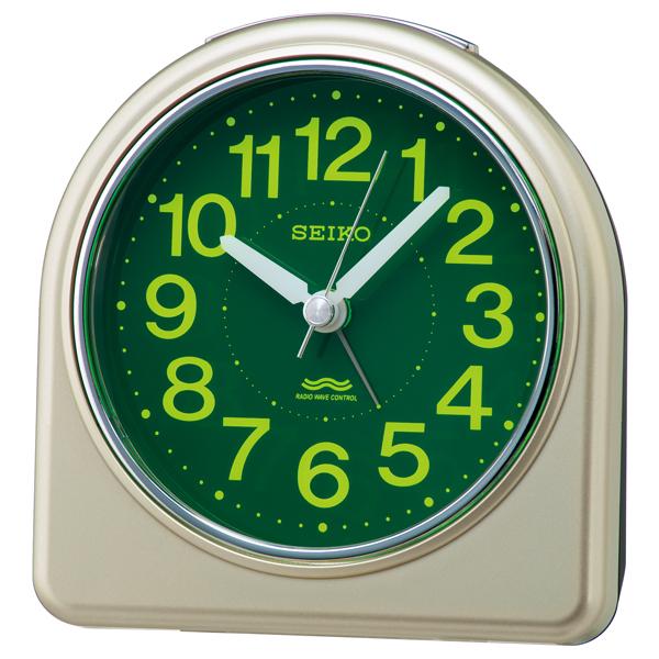 SEIKO スタンダード アナログ 目覚まし時計 電波クロック 集光樹脂文字板 KR332G