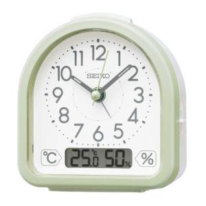 SEIKO 目覚し時計 置き時計 温度計 湿度計 スイープ ライト KR522M｜re-net