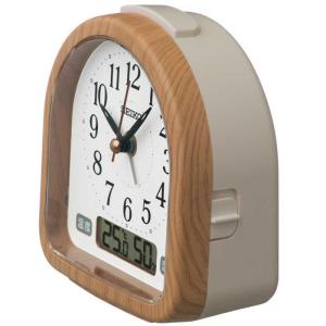 SEIKO 目覚し時計 置き時計 温度計 湿度...の詳細画像1