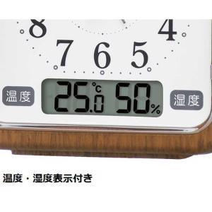 SEIKO 目覚し時計 置き時計 温度計 湿度...の詳細画像2