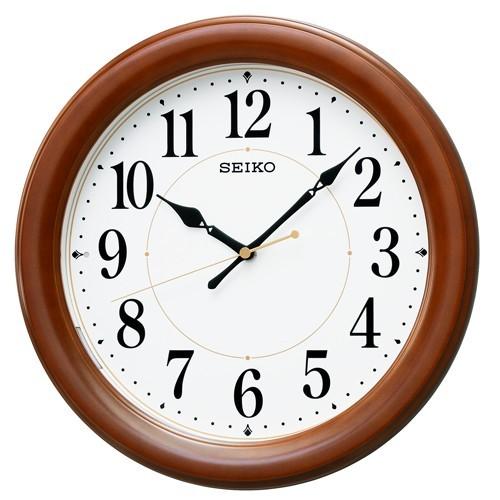 SEIKO 夜でも見える 文字盤がライトで点灯 電波掛時計 KX204B