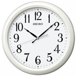 SEIKO プラスチック枠 白 アナログ電波掛時計 KX234W｜re-net